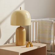 Mid-Century Metal Mushroom Dome Table Lamp